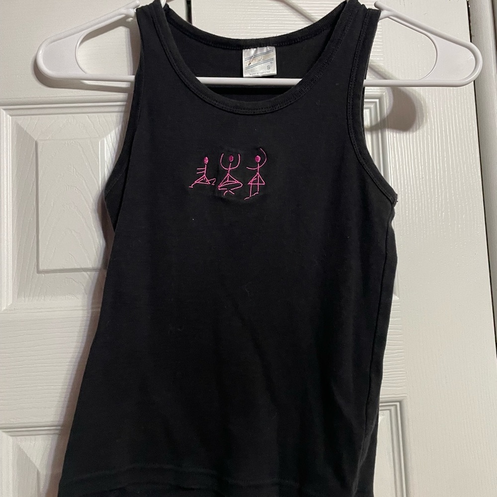 black tank top